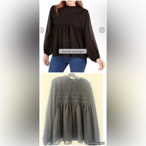 Band Of Gypsies Charmante Lace Trim Top Size XL